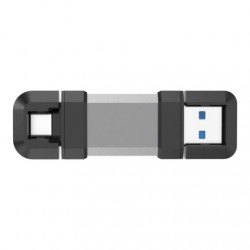 Silicon Power Dual USB Drive | Mobile C51 | 64 GB | USB Type-A and USB Type-C | Silver