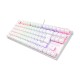 Genesis | THOR 303 | Mechanical Gaming Keyboard | Wired | US | White | USB-A | Outemu Peach Silent