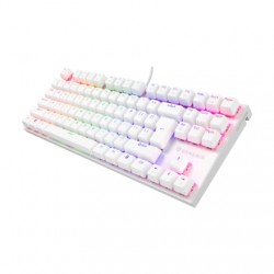 Genesis | THOR 303 | Mechanical Gaming Keyboard | Wired | US | White | USB-A | Outemu Peach Silent
