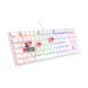 Genesis | THOR 303 | Mechanical Gaming Keyboard | Wired | US | White | USB-A | Outemu Peach Silent