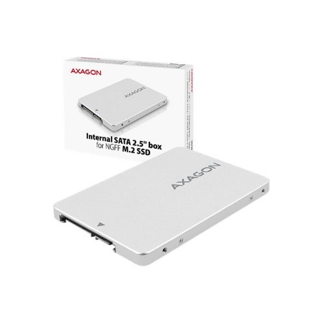 AXAGON Internal 2.5" box with SATA interface for M.2 SATA SSD | RSS-M2SD