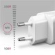 AXAGON GaN wallcharger 3x port (USB-A + 2x USB-C), PD3.0/PPS/QC4+/SFC2.0/AFC/SCP/FCP/Apple, 65W | ACU-DPQ65W
