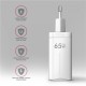AXAGON GaN wallcharger 3x port (USB-A + 2x USB-C), PD3.0/PPS/QC4+/SFC2.0/AFC/SCP/FCP/Apple, 65W | ACU-DPQ65W