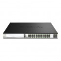 D-Link DXS-3130-28P/E 24-Port 10G Layer 3 Stackable Aggregation Managed PoE Switch | D-Link