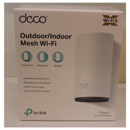 SALE OUT. TP-LINK Deco X50-Outdoor AX3000 Outdoor Whole Home Mesh WiFi 6 Unit | SALE OUT. TP-LINK AX3000 Outdoor Whole Home Mesh