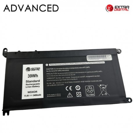 Nešiojamo kompiuterio baterija DELL WDX0R, 3400mah, Extra Digital Advanced