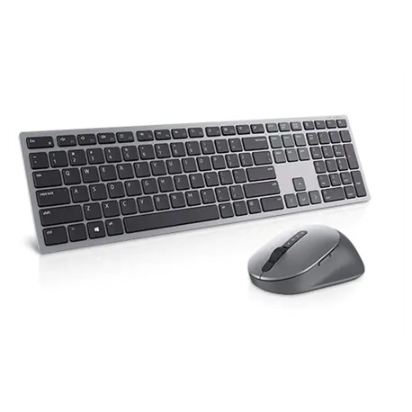 Dell | Pro Plus KM7321W | Keyboard and Mouse Set | Wireless | Mouse included | Lithuanian | Titan Gray | 2.4 GHz, Bluetooth