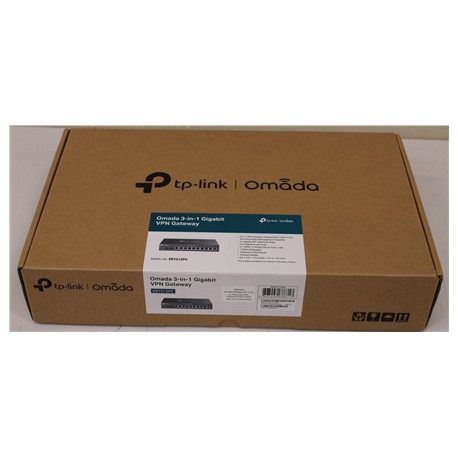 SALE OUT. TP-LINK Omada 3-in-1 Gigabit VPN Router | ER7212PC | 802.1q | 10/100/1000 Mbit/s | Ethernet LAN (RJ-45) ports 8 | Mesh