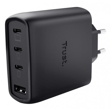 MOBILE CHARGER WALL MAXO 65W/4-PORT GAN BLACK 26067 TRUST