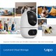 TP-LINK Tapo C245D | Dual Lens Pan/Tilt Security Camera | Dome | 3 MP | 3.1mm/F1.6 | MicroSD Card up to 512 GB