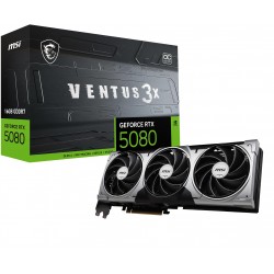 Graphics Card|MSI|NVIDIA GeForce RTX 5080|16 GB|GDDR7|256 bit|PCIE 5.0 16x|Dual Slot Fansink|1xHDMI|3xDisplayPort|RTX508016GVENT