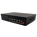 PoE šakotuvas 1000Mbps 4portų +2G uplink