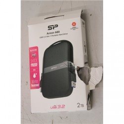 SALE OUT. Silicon Power HDD A60 | 2000 GB | 2.5 " | USB 3.2 Gen 1 | Black | DAMAGED PACKAGING