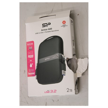 SALE OUT. Silicon Power HDD A60 | 2000 GB | 2.5 " | USB 3.2 Gen 1 | Black | DAMAGED PACKAGING