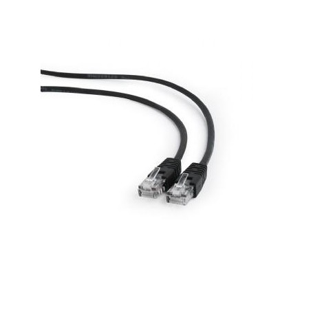 PATCH CABLE CAT5E UTP 0.5M/BLACK PP12-0.5M/BK GEMBIRD