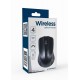 MOUSE USB OPTICAL WRL/BLACK MUSW-4B-04 GEMBIRD