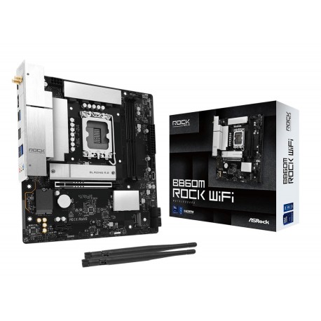 Mainboard|ASROCK|Intel B860|LGA 1851 (Socket V1)|micro ATX|RAM DDR5-SDRAM|2xSlots|Wi-Fi Yes|Bluetooth Yes|1xNumber of M.2 (M) sl