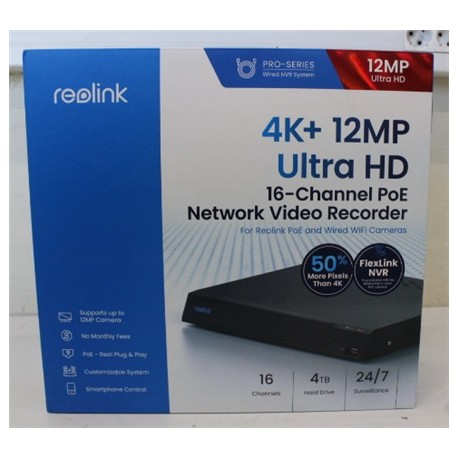 SALE OUT. Reolink NVS16 16-Channel PoE NVR for 24/7 Continuous Recording | Reolink PoE NVR for 24/7 Continuous Recording | NVS16