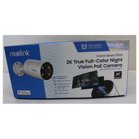 SALE OUT. Reolink ColorX Series P320X 2K 4MP True Color Night Vision PoE Camera | Reolink | 2K True Color Night Vision PoE Camer