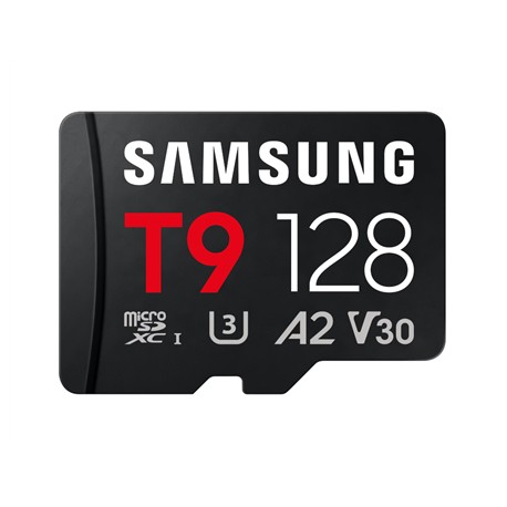 Samsung T9 | MicroSD Card | 128 GB | microSDXC | Flash memory class U3, V30, A2