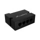 Lanberg Switch PoE Extender 1xIn 3xOut Fast Ethernet Din Rail at 30W metal clips | DIN-FE4-AT-30W