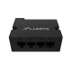 Lanberg Switch PoE Extender 1xIn 3xOut Gigabit Ethernet Din Rail BT 90W metal clips | DIN-GE4-BT-90W