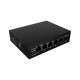 Lanberg Switch PoE 1xBT 3xAT SFP/ETH Din Unmanagment Fast Ethernet | ILFE-4P-1GE-1S-90
