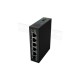 Lanberg Switch PoE 1xBT 3xAT SFP/ETH Din Unmanagment Fast Ethernet | ILFE-4P-1GE-1S-90