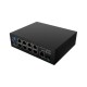 Lanberg Switch PoE 4xBT 4xAT SFP/ETH Din Unmanagment Fast Ethernet | ILFE-8P-1GE-1S-120 | Unmanaged | Din rail, Rack