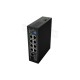 Lanberg Switch PoE 4xBT 4xAT SFP/ETH Din Unmanagment Fast Ethernet | ILFE-8P-1GE-1S-120 | Unmanaged | Din rail, Rack