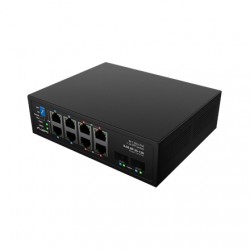 Lanberg Switch PoE 4xBT 4xAT 4xSFP Din Unmanagment Gigabit Ethernet | ILGE-8P-2S-120 | Unmanaged | Din rail