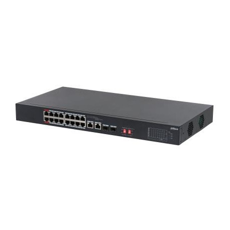 Switch|DAHUA|S3218-16ET-135|Switch type Unmanaged|Switch layer L2|Rack mounting Yes|Stackable Yes|Form factor 1U|16xRJ-45 ports|