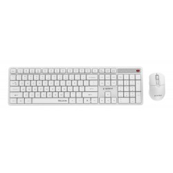 KEYBOARD +MOUSE WRL ENG/WHITE KBS-WMS-01-W GEMBIRD