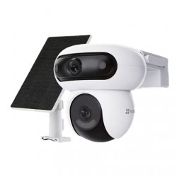 EZVIZ Battery-Powered PT IP Camera with Solar Panel Kit | CS-HB90x/SP | 4+4 MP | 2.8mm/6mm | IP65 | H.264/H.265 | Micro SD, Max.