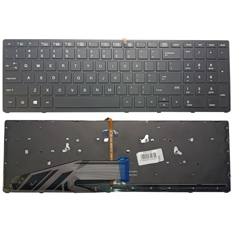 Klaviatūra HP ZBook 15 G3, G4, 17 G3, G4 (US) su pašvietimu