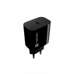 Natec Ribera USB Charger 1X USB-C 20W, Black