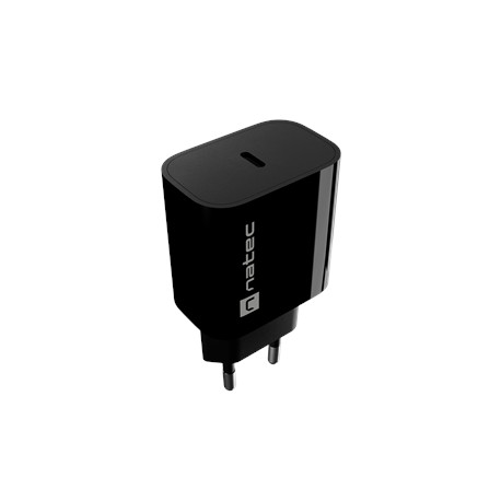 Natec Ribera USB Charger 1X USB-C 20W, Black