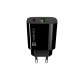 Natec Ribera USB Charger 1X USB-A + 1X USB-C 20W, Black