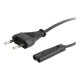 Cablexpert | Power cord (C7), VDE approved | Black | CEE 7/16 to C7