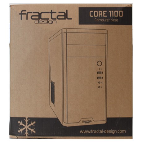 SALE OUT. Fractal Design Core 1100, Black | Fractal Design | CORE 1100 | Black | Micro ATX | DAMAGED PACKAGING, DENTED BODY
