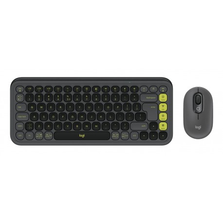 KEYBOARD +MOUSE COMBO POP ICON/GR/GREEN 920-013140 LOGITECH