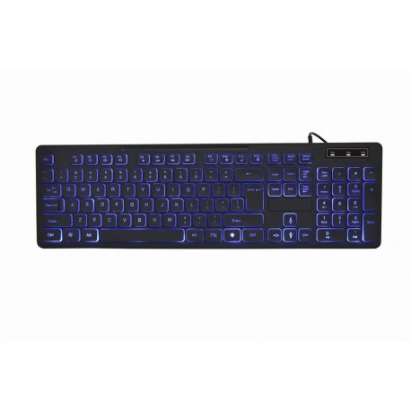 KEYBOARD MULTIMEDIA USB ENG/BLACK KB-UML3-02 GEMBIRD