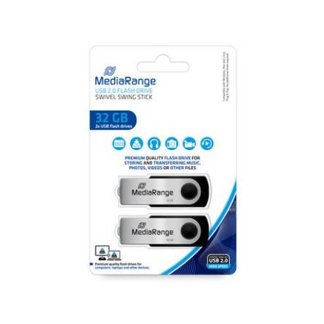 MEMORY DRIVE FLASH USB2 32GB/MR911-2 MEDIARANGE