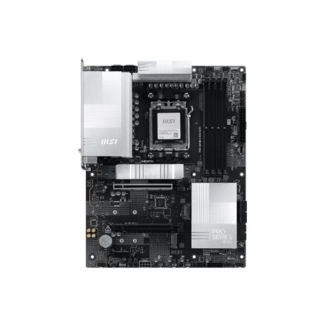 MSI PRO X870E-S EVO WIFI | Processor family AMD | Processor socket AM5 | DDR5 | Supported hard disk drive interfaces SATA, M.2 |