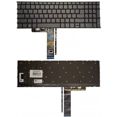 Klaviatūra LENOVO IdeaPad Slim 3 15IAH8, su pašvietimu, US