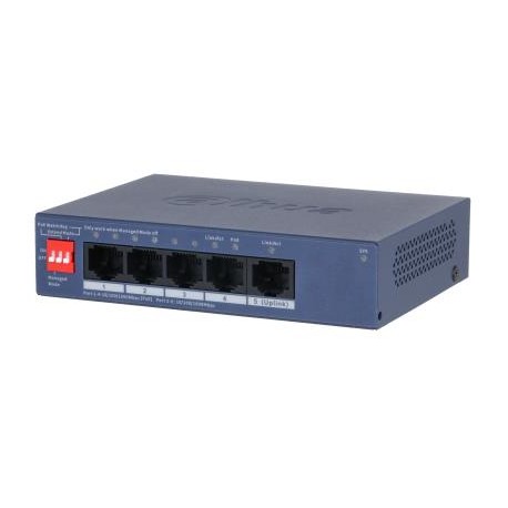 Switch|DAHUA|CS4005-4GT-36|Switch type Managed|Switch layer L2|Form factor Desktop/Wall-Mounting|5xRJ-45 ports|RJ-45 Ports Type 