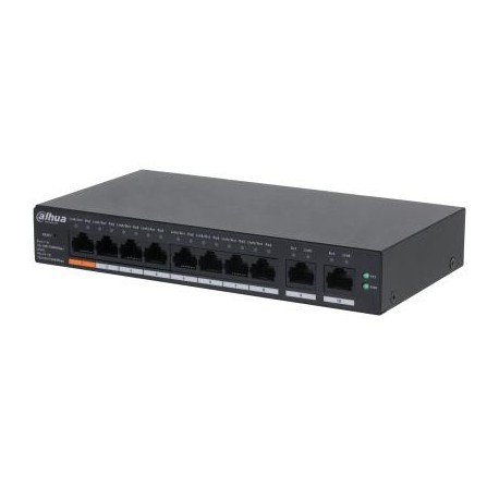 Switch|DAHUA|CS4010-8GT-60|Switch type Managed|Switch layer L2|Form factor Desktop/Wall-Mounting|10xRJ-45 ports|RJ-45 Ports Type