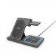 Gembird TA-WPC31A-01-BK 3-in-1 foldable wireless charger stand, 15 W, Apple watch, black | Gembird