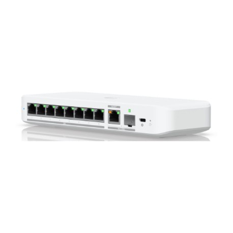 Ubiquiti Flex 2.5G | Flexible, 8-port 2.5 GbE switch | Desktop | Managed | 10 Gbps (RJ-45) ports quantity 1 | SFP+ ports quantit
