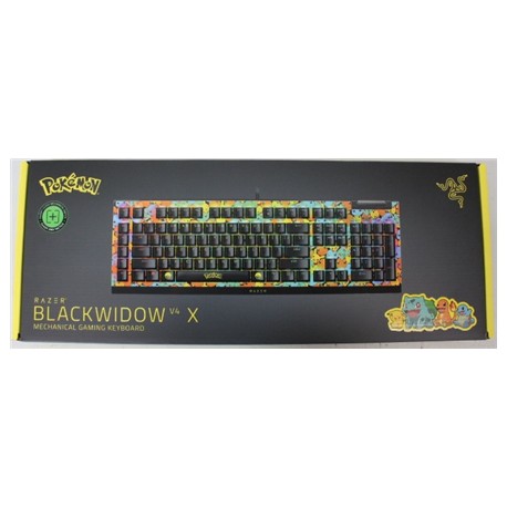 SALE OUT. SALE OUT. Razer BlackWidow V4 X | Mechanical Gaming Keyboard | Wired | US | Green Mechanical Switches | Pokémon Editio